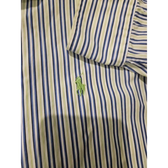 Men's Polo Ralph Lauren Classic Fit Striped Button Down Shirt  Large Cotton - Picture 4 of 7